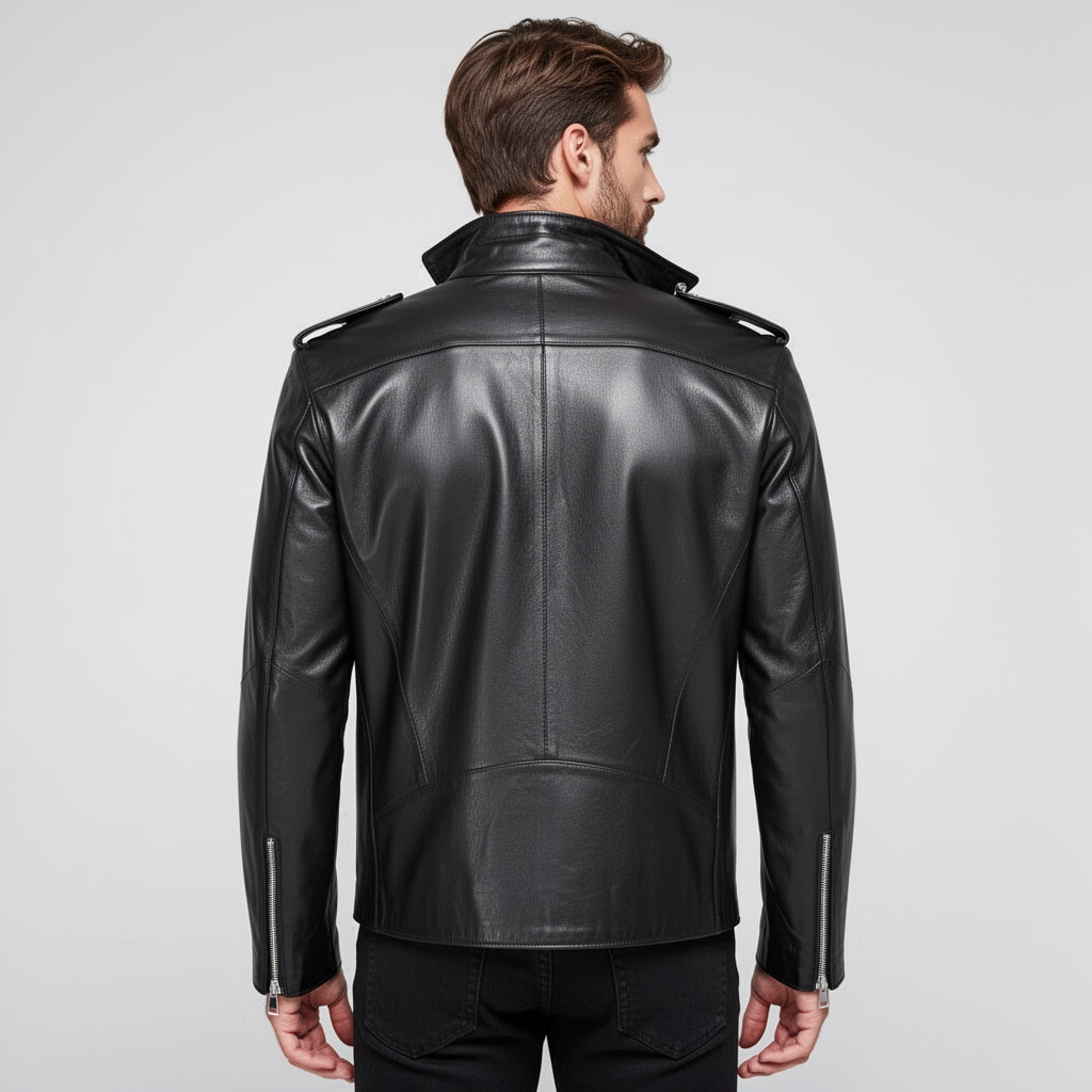 The Vanguard Bomber Leather Jacket