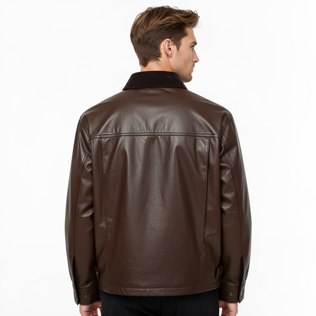 The Monarch Leather Bomber Jacket
