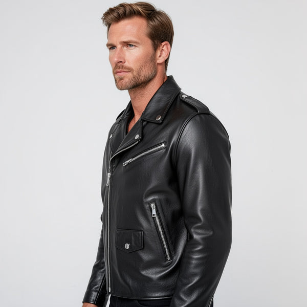 The Vanguard Bomber Leather Jacket