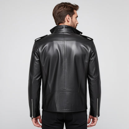 The Vanguard Bomber Leather Jacket
