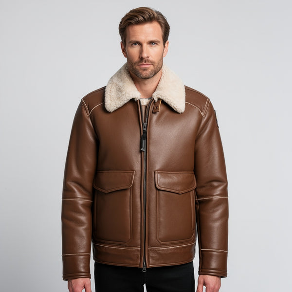 The Apex Bomber Leather Jacket