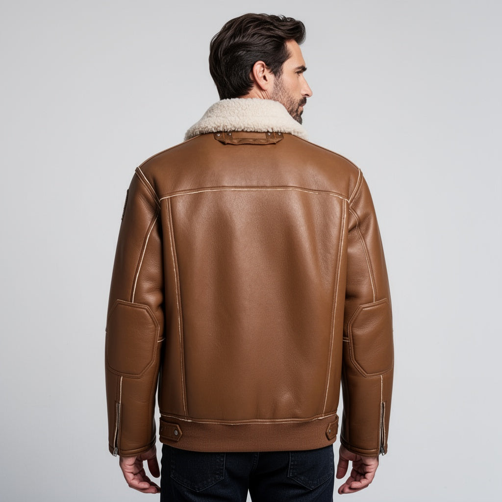 The Apex Bomber Leather Jacket
