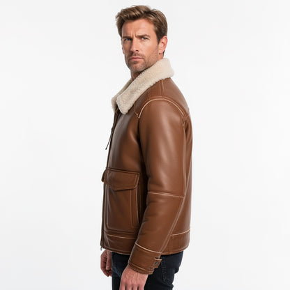 The Apex Bomber Leather Jacket