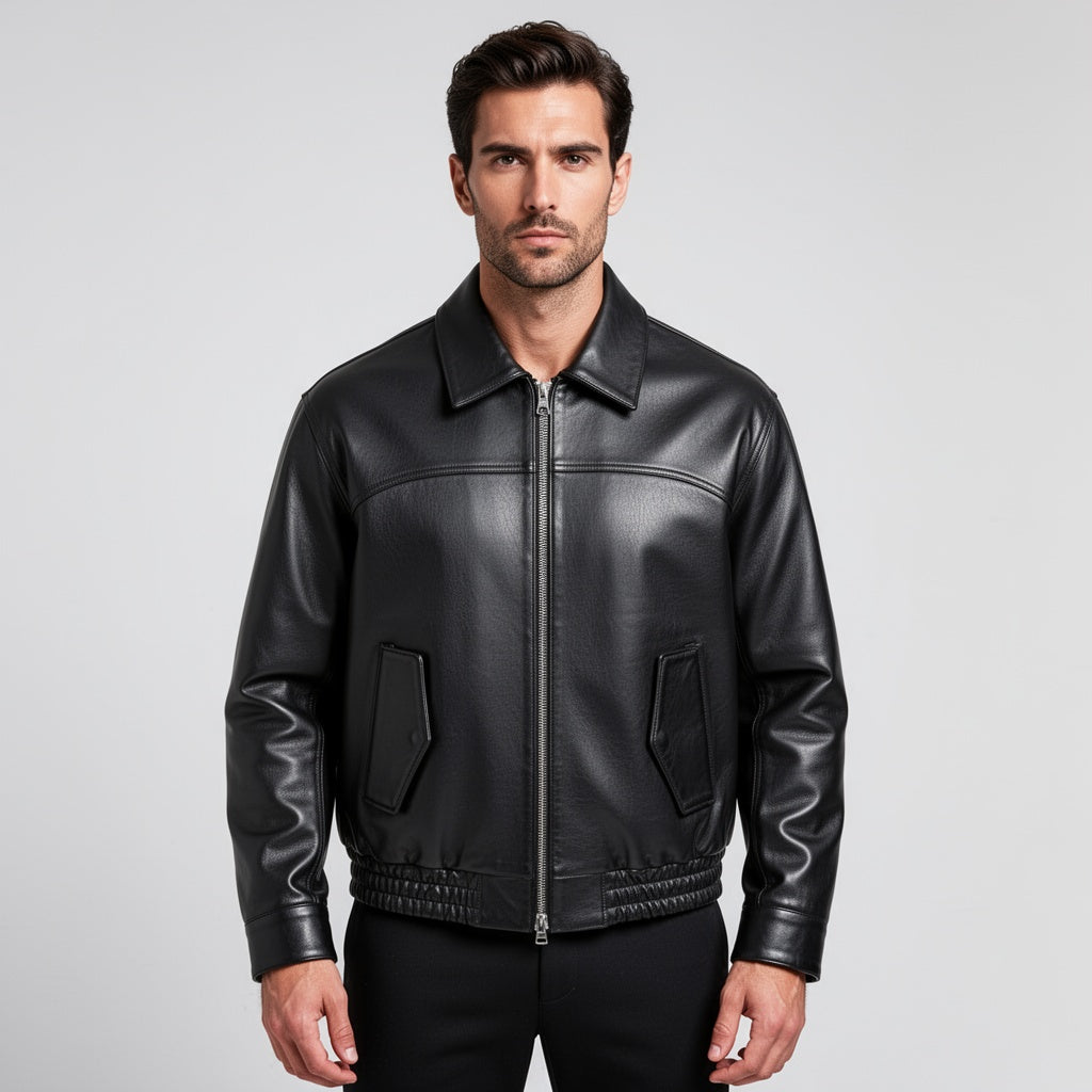 The Valor Bomber Leather Jacket