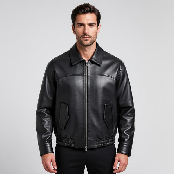 The Valor Bomber Leather Jacket