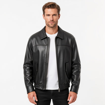 The Valor Bomber Leather Jacket