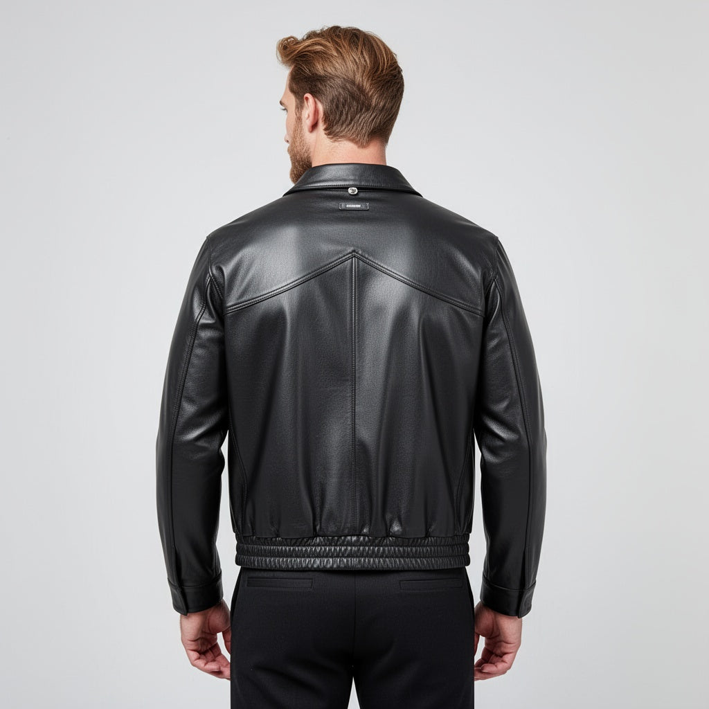 The Valor Bomber Leather Jacket