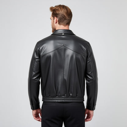The Valor Bomber Leather Jacket