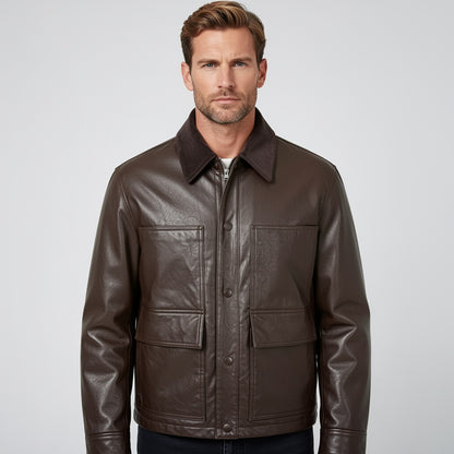 The Monarch Leather Bomber Jacket