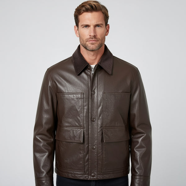 The Monarch Leather Bomber Jacket