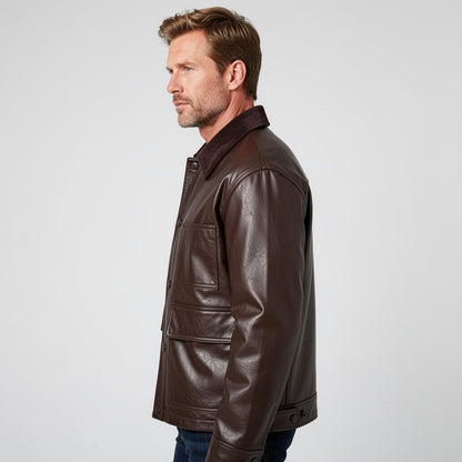 The Monarch Leather Bomber Jacket
