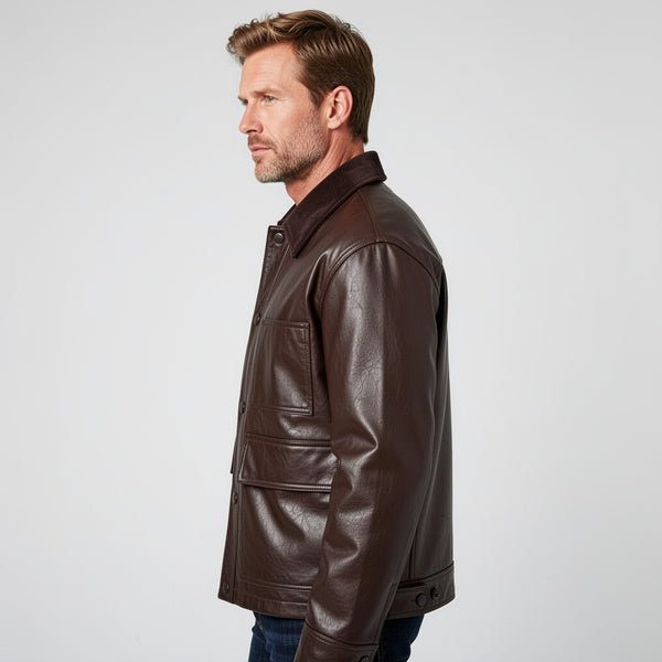 The Monarch Leather Bomber Jacket