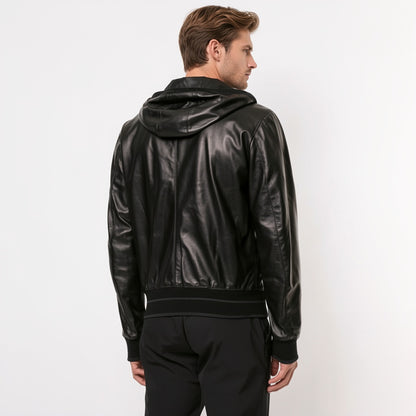 The Airborne Black Leather Jacket