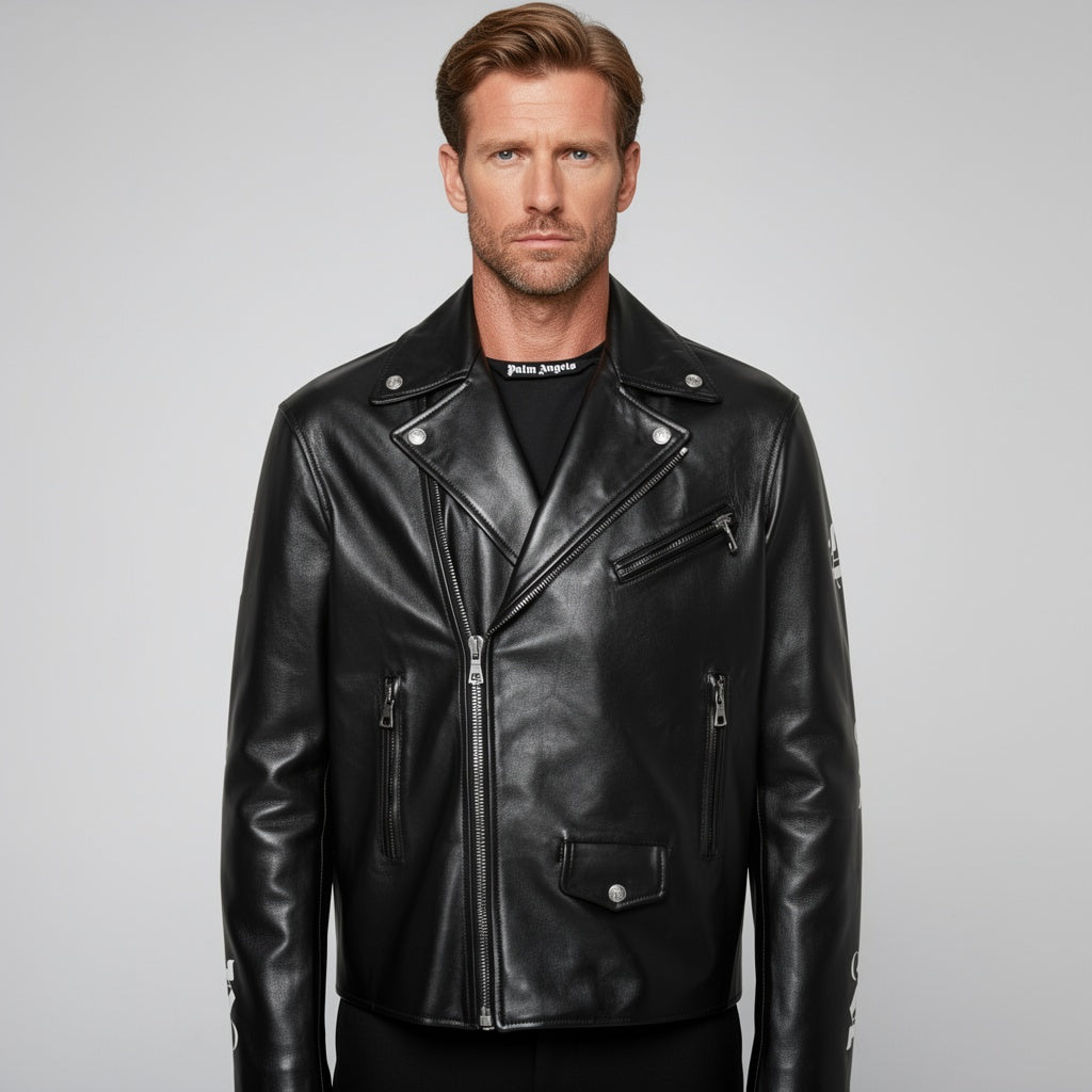 The Commander black Leather Jacket