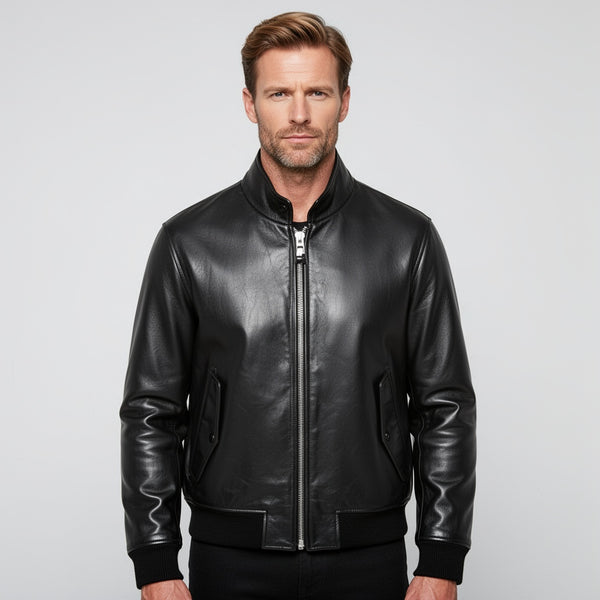 The Skybound Bomber Leather Jacket
