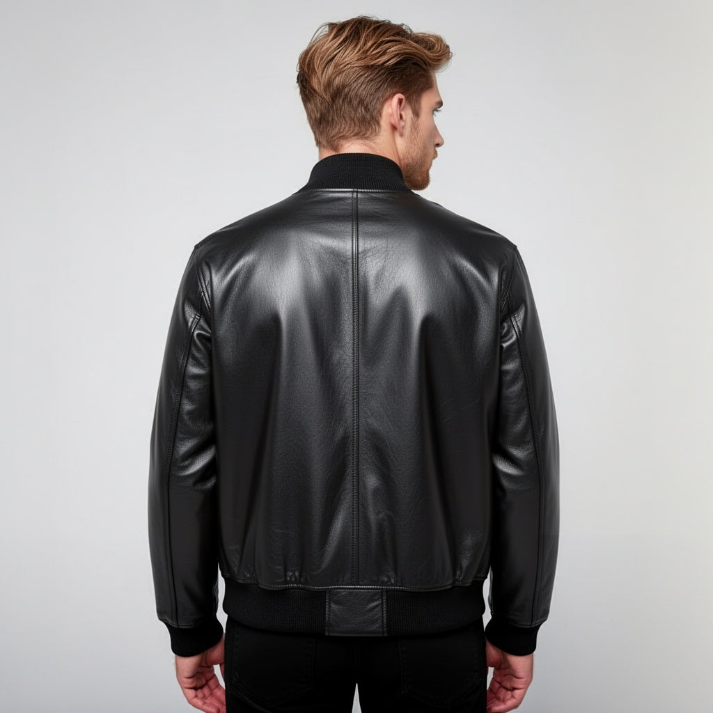 The Skybound Bomber Leather Jacket