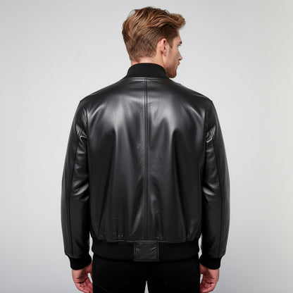 The Skybound Bomber Leather Jacket