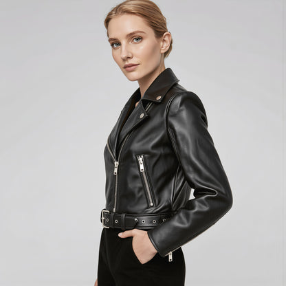 The Valkyrie Noir Leather Jacket