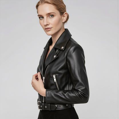 The Valkyrie Noir Leather Jacket